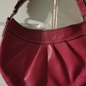 Pink Coach leather purse